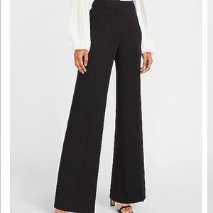 Express High Waisted Seamed Front Wide Leg Pant
